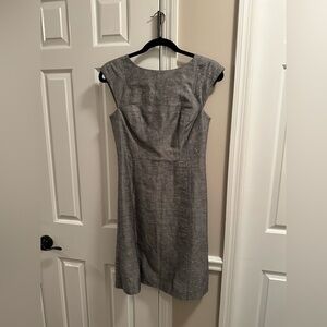 Banana Republic Gray Midi Sheath Dress